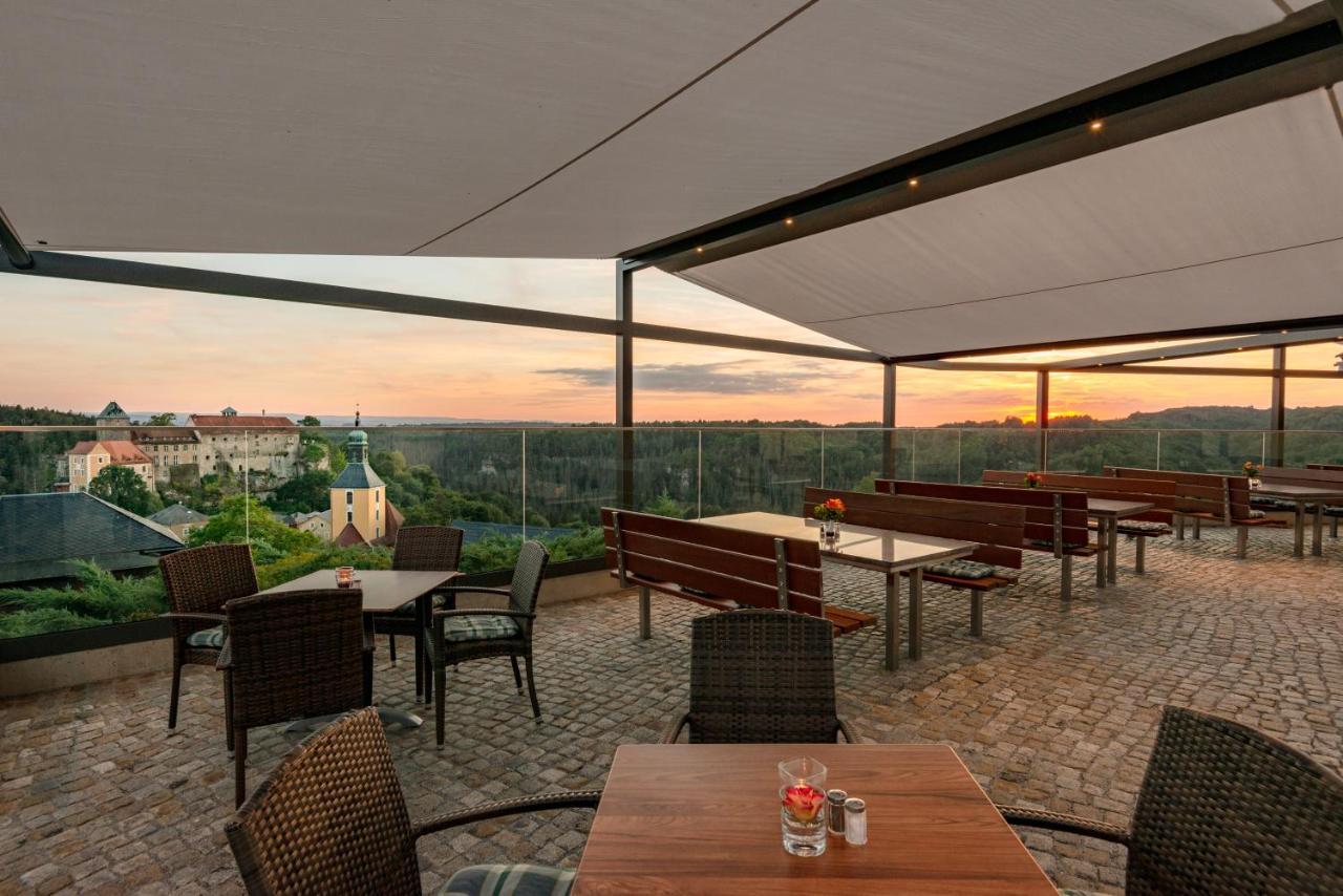 הונשטיין Hotel Zur Aussicht מראה חיצוני תמונה